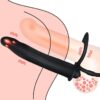 Double Penetration Penis Strap On Dildo Vibrator Sex Toy - 101 - Image 5