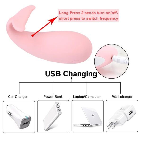 Phone App Controlled Whale Vibrating Egg Vibrator Sex Toy - 133 - Image 6