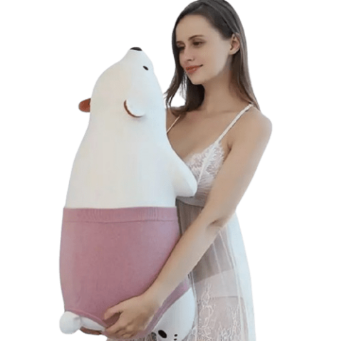 Discreet Polar Bear Pillow Remote Control Sex Machine - 125