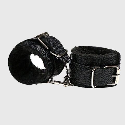 Fur Leather Leg Cuffs - B05