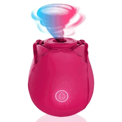 Rose Sucking Rechargeable Vibrator Sex Toy - 124