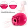 Rose Sucking Rechargeable Vibrator Sex Toy - 124 - Image 2