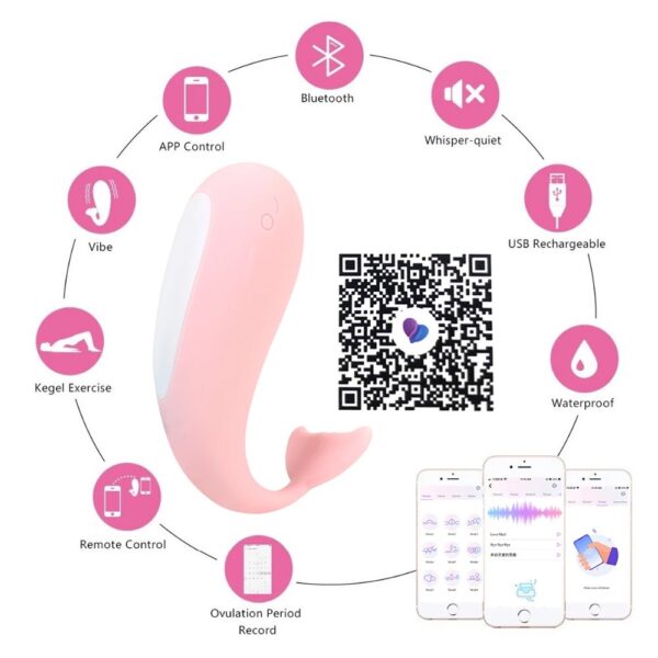 Phone App Controlled Whale Vibrating Egg Vibrator Sex Toy - 133 - Image 3