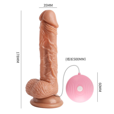 LILO 7 inch Vibrating Dildo Sex Toys (Wired) - 24
