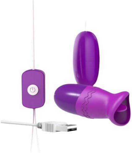 USB Tongue Licking & Jumping Egg Women's Vibrator Sex Toy - 57