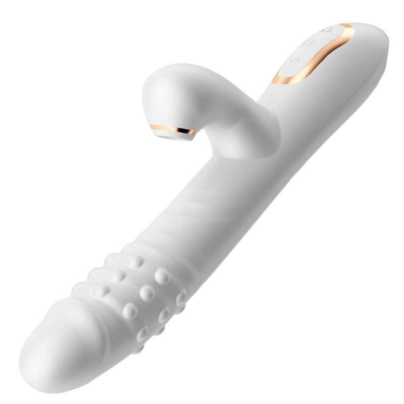 Thrusting Sucking Rotating Rechargeable Rabbit Vibrator - Image 2